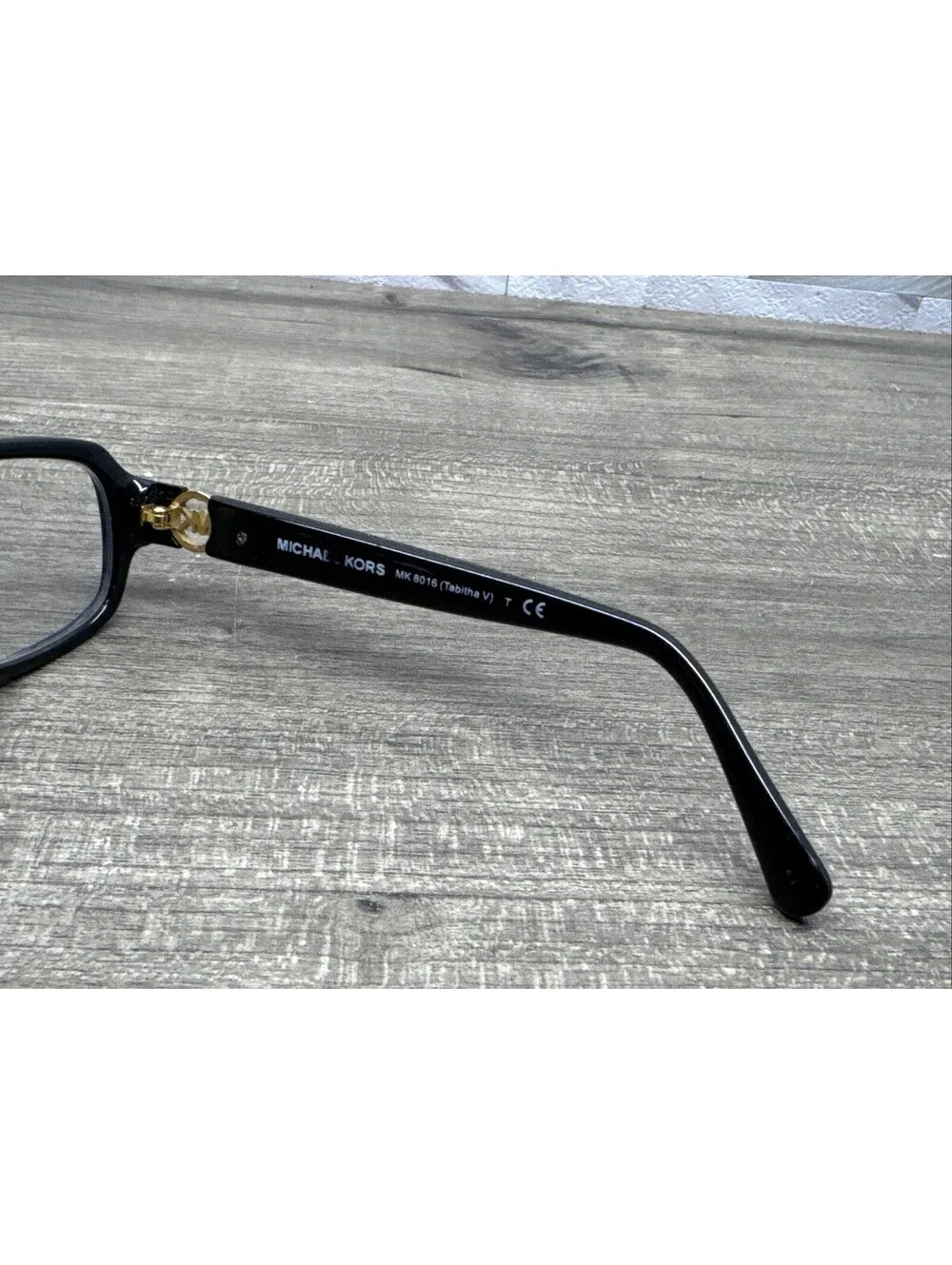 Michael Kors Tabitha V MK8016 3099 Black Glitter Rectangle Eyeglasses 52-17-135